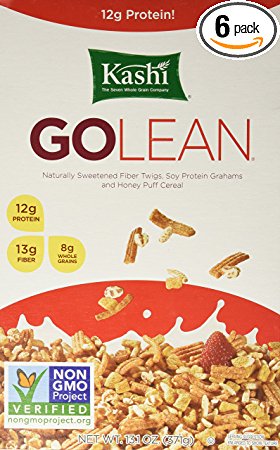 Kashi GOLEAN Cereal, 13.1-Ounce Boxes (Pack of 6)