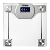 VonHaus Digital Bathroom Scale - GlassSilver Body Weight Scale - 400 lbs  180 kg Capacity