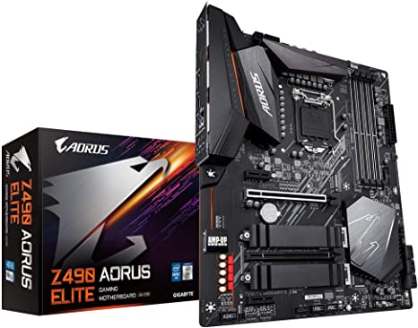 GIGABYTE Z490 AORUS Elite (Intel LGA1200/Z490/ATX/2xM.2/Realtek ALC1200/SATA 6Gb/s/USB 3.2 Gen 2/2.5 GbE LAN/RGB Fusion/Gaming Motherboard)