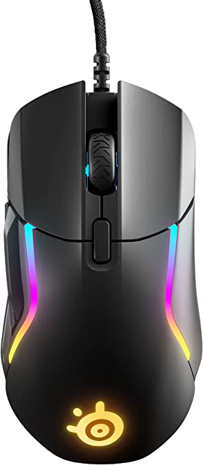 SteelSeries Rival 5 Gaming Mouse with PrismSync RGB Lighting and 9 Programmable Buttons – FPS, MOBA, MMO, Battle Royale – 18,000 CPI TrueMove Air Optical Sensor - Black