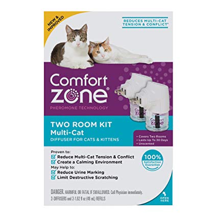 Comfort Zone MultiCat Diffuser for Cats Kittens (2Pack)