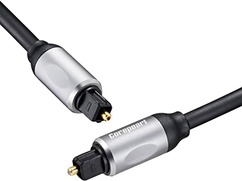 Corepearl Digital Optical Audio Cable 6ft Sound Bar Optical Audio Cable Toslink Cable (S/PDIF) for Sound Bar, TV,Xbox,Home Theater and PS4.