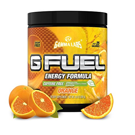 Gamma Labs G Fuel Orange Caffeine Free Version, Orange, 300 Grams 40 Servings