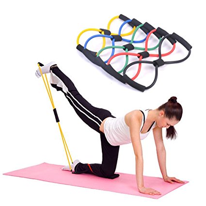 Kasstino Useful Fitness Equipment Tube Workout Exercise Elastic Resistance Band For Yoga