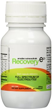 Recovery E21 - (60 Count) All Natural Electrolyte Replacement Supplement Tablets - Electrolytes Made Easy