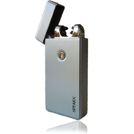 Lighter - SPPARX USB Lighter - FASTER - STRONGER - SAFER - Dual Arc Flameless Electronic Lighter, Rechargeable Lighter Windproof, Cigarette Lighter, Candle Lighter, USB cable, Gift Box
