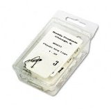 Buddy Products Plastic Key Tags Numbered 1-30 White 0031