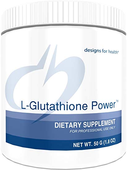 Designs for Health 1000mg L-Glutathione Powder - Reduced L-Glutathione Antioxidant Support (50g)