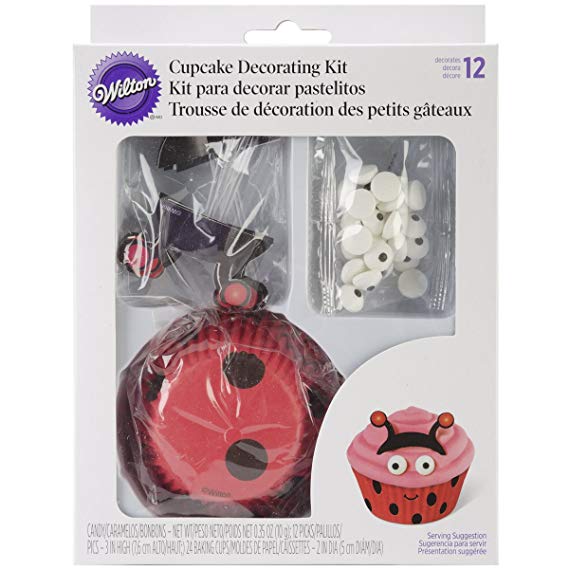 Wilton 415-0685 Ladybug Cupcake Decorating Kit