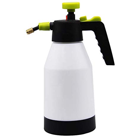 YOFIT Pump Pressure Sprayer for Garden & Lawn, Portable Lawn Sprayer with Shoulder Strap (1.5 Liter, 50 oz, 0.4 Gallon)