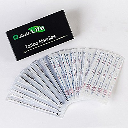 Getbetterlife® 50/100/300 Needles Liner Shader Tattoo Needles,mixed Sizes (50)