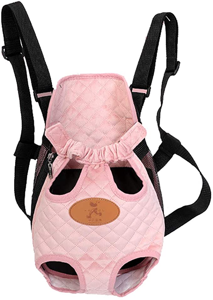 MaruPet Front Cat Dog Backpack Travel Bag Sling Carrier Portable Outdoor Lightweight and Safe Soft Comfortable Puppy Kitty Rabbit Double-Sided Pouch Shoulder Carry Tote Handbag
