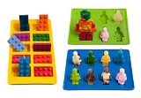 Lucentee Silly Ice Cube Trays Candy Molds Building Bricks and Figures with Bonus Ebook