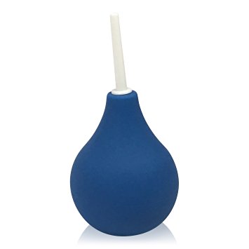 Health&Balance Enema Bulb (7 OZ) Easy to Use Medical-Grade Home Enema for Constipation, Fatigue, Hemorrhoids and Weight Issues (Blue)