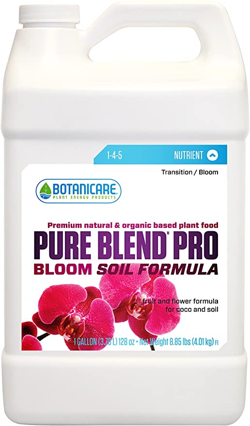 Botanicare PURE BLEND PRO Bloom Soil Nutrient 1-4-5 Formula, 1-Gallon