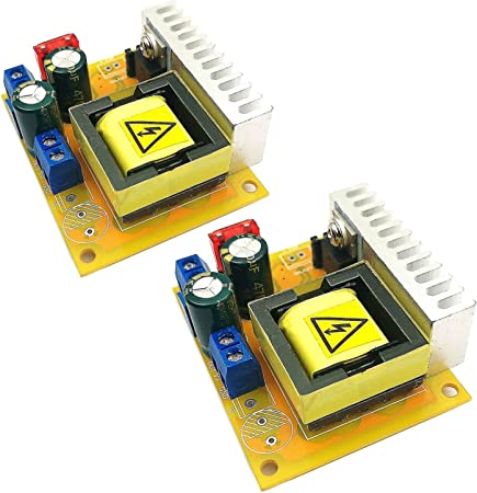 DEVMO 2 Pcs 8-32V to 45-390V DC-DC High Voltage Boost Converter ZVS Step-up Booster Module