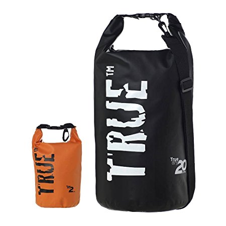 FLASH SALE: Dry Bag/Sack - perfect waterproof adventure duffle set for sailing, snowboarding, camping, kayaking outdoor anything! 20 Liter plus BONUS 2 Liter! Top quality: Best Value! TRUE