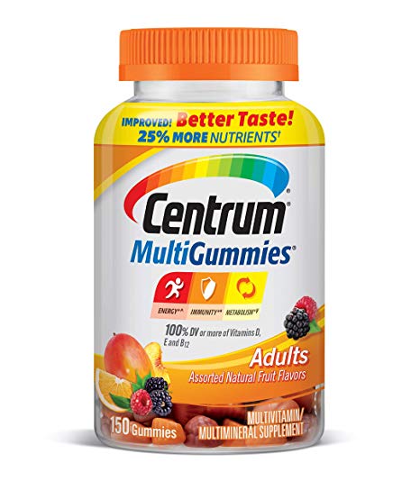 Centrum Adult Multivitamin/Multimineral Gluten-Free Supplement Gummies, 150 Count