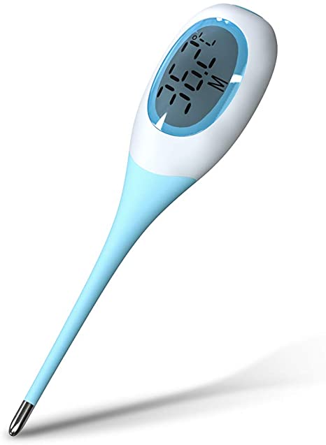 HYLOGY Digital Medical Thermometer, Oral,Underarm and Rectal Thermometer for Fever, Waterproof Basal Thermometer for Adults, Baby or Kids