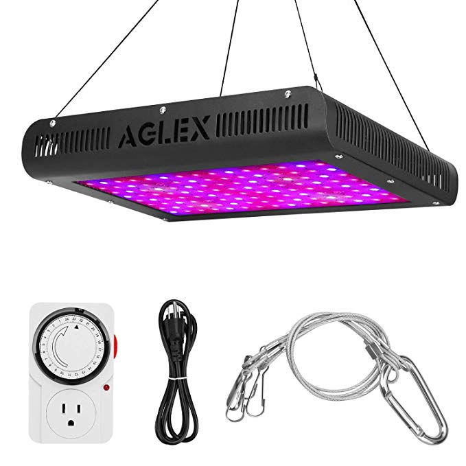 1200W LED Grow Light, Plant Grow Lamp with Timer, Double Chips Full Spectrum with UV and IR for Greenhouse Indoor Plant Veg and Flower