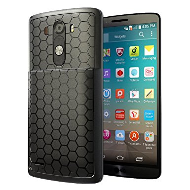 LG G3 Extended Battery Case. Hyperion LG G3 Extended Battery HoneyComb TPU Case / Cover (Fits Hyperion 6000mAh Extended Battery) [2 Year No Hassle Warranty] (CASE ONLY. Does not include battery) **Hyperion Retail Packaging** - BLACK
