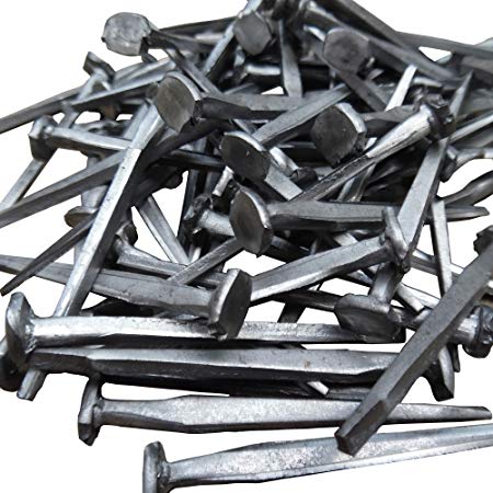 1lb Box of 1 1/2" (4d) Standard Steel Clinch-Rosehead Square Nails.