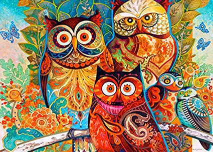CJY Animals Jigsaw Puzzles 1000 Piece for Adults,Large Nature Jigsaw Puzzle for Family Intellective Learning Education Toys (owl)