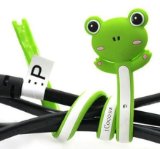 iCosow8482 Lovely Cute Cable Tie 3-pc Frogpink Rabbitbears Cord Organizer Earphone Wrap Winder Fixer Holdercord Managercable Winderfit for iphone 4 4s 5 5s 6 6plus