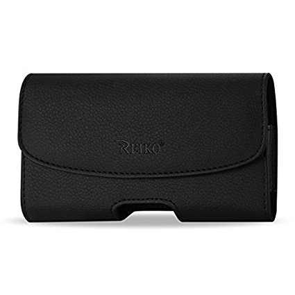 For Apple Iphone 8 Plus / 7 Plus / 6 6S Plus Large Size Leather Pouch Holster Clip (Fits W/ Medium Size Hybrid Case ) and Zoomazig Stylus