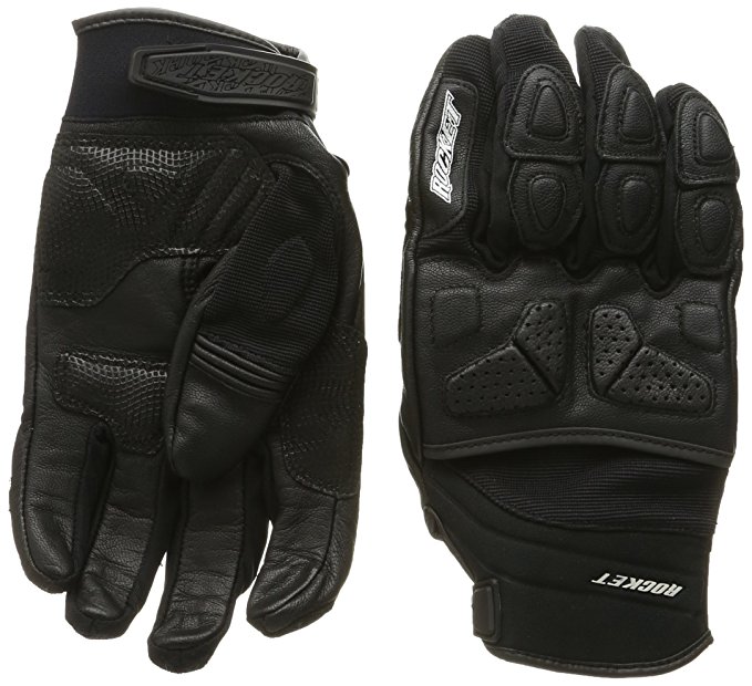 Joe Rocket Atomic X Men's Motorcycle Riding Gloves (Black/Black, Large)