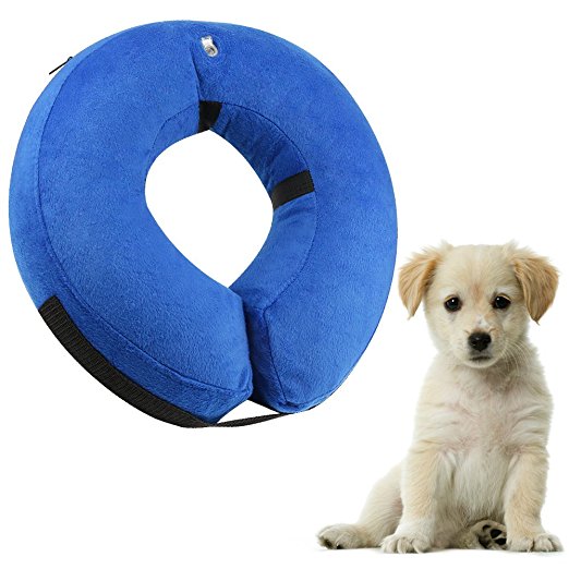 ONSON Protective Inflatable Dogs Collar, Soft Pet Recovery E-Collar for Small Medium Large Dogs and Cats, Designed to Prevent Pets From Touching Stitches