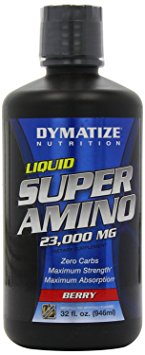 Dymatize Nutrition Liquid Super Amino 23000mg, Berry, 32 Ounce