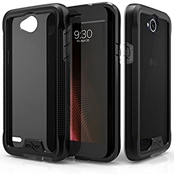 LG X Charge Case, Zizo [ION Series] with FREE [LG X Charge Screen Protector] Transparent Clear [Military Grade Drop Tested] for LG X Power 2 LV7