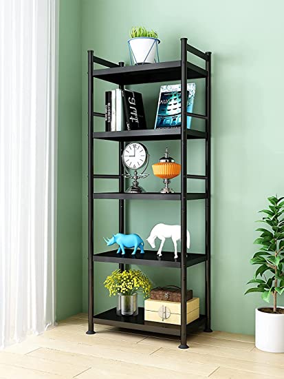 Upgrade TookMag 5-Tier Metal Steel Shelving Storage Unit Heavy Duty Standing Shelf with Wheels, Adjustable Industrial Kitchen Baker's Rack for Microwave Oven, Pots(53.1’’ x 23.6’’x 14.6’’)