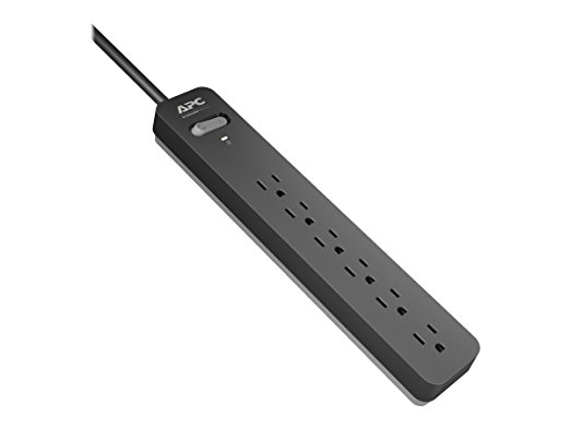 APC 6-Outlet Surge Protector 1080 Joules, SurgeArrest (PE66)