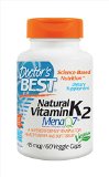 Doctors Best Natural Vitamin K2 MenaQ7 Vegetable Capsules 60-Count