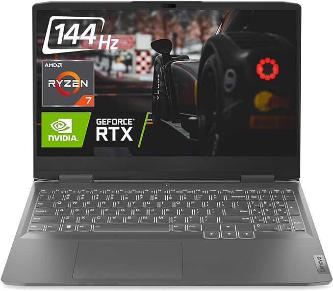 Lenovo LOQ Gaming Laptop, GeForce RTX 4050, AMD 8-Core Ryzen 7 7840HS(&gt; i7-12700H), 15.6" FHD, 64GB DDR5 RAM, 2TB SSD, Backlit KB, Wi-Fi 6, Windows 11 Home, Gray