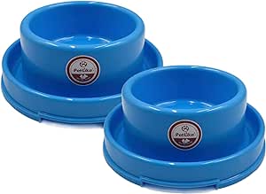 PetLike Dog Bowls Pet Food Bowls, No Spill Cat Food Bowl Water Food Feeder Pet Dishes for Cat Puppies Small Medium Dogs