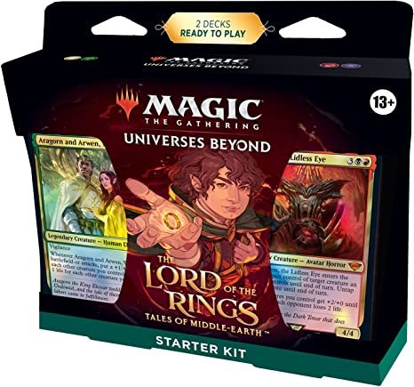 Magic: The Gathering The Lord of The Rings: Tales of Middle-Earth Starter Kit | Learn to Play with 2 Ready-to-Play Decks | 2 Codes to Play Online | Ages 13  | 2 Players