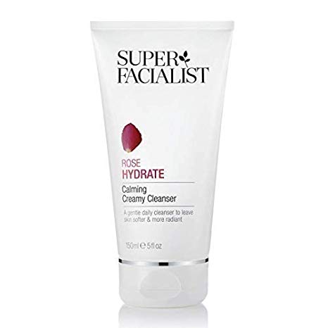 Super Facialist Rose Calming Creamy Cleanser, Womens Face Wash Cleansing Cream Gently Removes Make Up Without Drying 150 ml