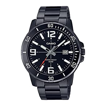 Casio Analog Black Dial Men's Watch-MTP-VD01B-1BVUDF