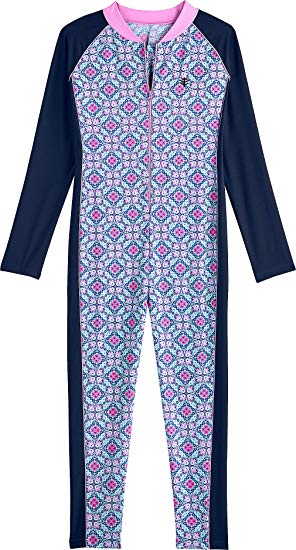 Coolibar UPF 50  Kid's Barracuda Neck-to-Ankle Surf Suit - Sun Protective