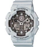 Casio G-Shock Big Case Digital-Analog GA100 Watch in Ice Gray GA100LG-8A