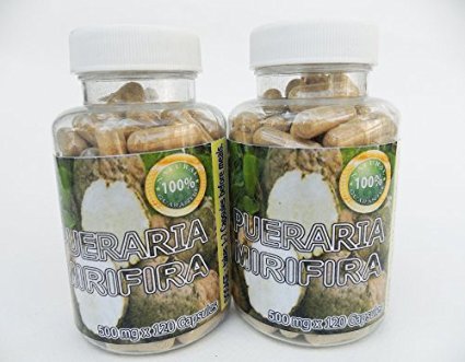 Pueraria Mirifica Powder Root Extract High Premium Grade 240 Caps. 500 mg.
