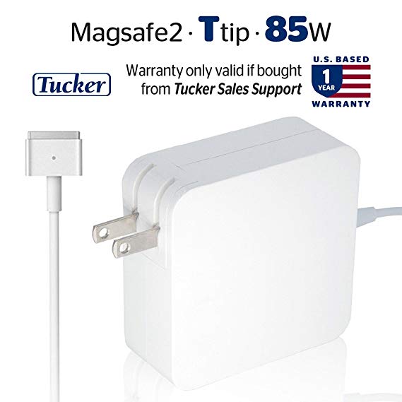 Macbook Pro Charger, 85W Power Adapter Magsafe 2 Style Connector - Tucker TM - Replacement Charger for Apple Mac Book Pro 13 inch/15 inch/17inch…