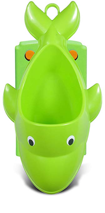 Tenby Living Green Dolphin Potty Training Urinal for Boys - Adjustable and Easy to Use for Toddlers