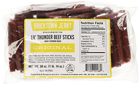 Original Lil Thunder Beef Sticks (120 original meat sticks per bag 3.5")