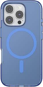 PopSockets iPhone 16 Pro Case Compatible with MagSafe, Phone Case for iPhone 16 Pro, Wireless Charging Compatible, Case Only - Vermeer Blue