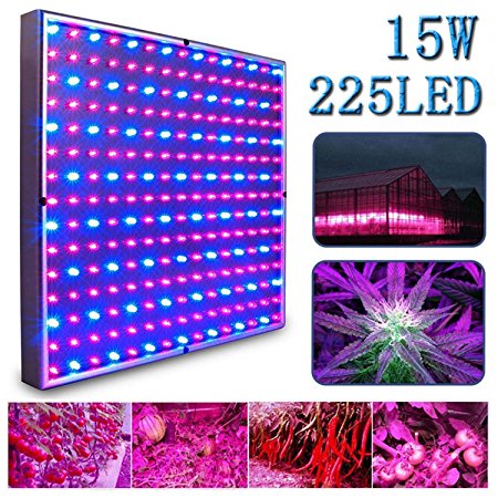 Kaleep LED Grow Light for Red Blue Indoor Garden Greenhouse and Hydroponic Full Spectrum Growing Lamps 15W Hanging Light