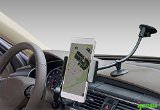 Ipow Universal Dashboard Windshield 13 Inches Long Arm Car Mount Holder Cradle with Ultra Dashboard Base and Strong Suction for iPhone 65s5Samsung S54Nexus 54 LGampGPS DevicesBlack with cradle